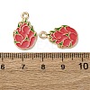 Fruits Alloy Enamel Pendants FIND-D304-03F-KCG-3