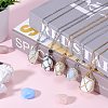 2Pcs 2 Style Brass Braided Macrame Pouch Empty Stone Holder for Pendant Necklaces Making NJEW-SZ0001-65P-5