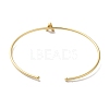 Rack Plating Brass Micro Pave Clear Cubic Zirconia Letter Open Cuff Bangles BJEW-A018-01G-A-3