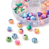 90Pcs 6 Colors Handmade Polymer Clay Beads CLAY-YW0001-80-2