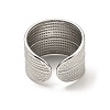 304 Stainless Steel Open Cuff Rings RJEW-Z018-35P-3