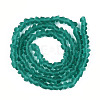 Frosted Transparent Glass Beads Strands GLAA-N016-4mm-04-2
