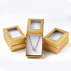Rectangle Valentines Day Presents Packages Cardboard Jewelry Set Boxes X-CBOX-S001-90x65mm-03-2