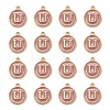 Golden Plated Alloy Enamel Charms ENAM-S118-07U-2