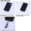 4Pcs Alloy Enamel Mobile Strap DIY-SZ0009-98-7