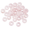 ARRICRAFT 30Pcs Natural Rose Quartz European Beads G-AR0005-36-1