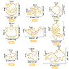 18Pcs 9 Style Alloy Open Back Bezel Charm Pendants FIND-OC0001-66-2