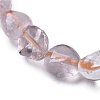 Natural Rutilated Quartz Bead Stretch Bracelets BJEW-K213-20-3