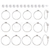 18Pcs 304 Stainless Steel Finger Ring Rhinestone Settings STAS-TA0005-86P-3