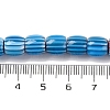 Handmade Lampwork Chevron Beads Strands LAMP-K041-01B-07-5
