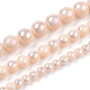 Electroplate Opaque Glass Beads Strands GLAA-T032-P8mm-AB09-4