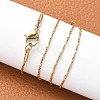 304 Stainless Steel Chain Necklaces X-NJEW-H467-B-01G-4