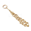 304 Stainless Steel Macrame Pouch Empty Stone Holder Pendant Decorations SA-CJ5EA2-01-3