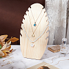 Wood Slant Back Necklace Display Stands NDIS-WH0010-19-5