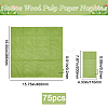 75Pcs Native Wood Pulp Paper Tissue AJEW-BBC0002-26-2