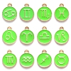 Alloy Enamel Pendants ENAM-S124-01A-06-1