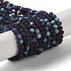 Transparent Glass Beads Strands X-EGLA-A044-T8mm-MB15-1