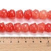 Synthetic Coral Dyed Carved Beads BSHE-H114-03C-4
