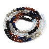 Natural & Synthetic Mixed Gemstone Beads Strands G-D080-A01-02-13-2