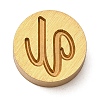 Golden Tone Brass Letter Stamps LS-KK-R005-01U-1