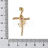 Brass Micro Pave Cubic Zirconia Pendants CU-CBA637A-04G-A-3