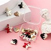 16Pcs 8 Style Spray Painted Alloy Pendants FIND-LS0001-63-5