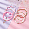 6Pcs 6 Style Natural Malaysia Jade & Pearl & Synthetic Hematite Beaded Stretch Bracelets Set BJEW-JB09734-2