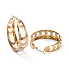 201 Stainless Steel Thick Hoop Earrings X-EJEW-I245-37A-2