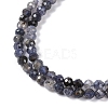 Natural Iolite Beads Strands G-G139-A11-03-4