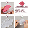 Fashewelry 8Pcs 8 Styles Flower & Leaf DIY Cup Mat Silicone Molds DIY-FW0001-25-5