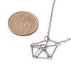 201 Stainless Steel Macrame Pouch Empty Stone Holder for Pendant Necklaces Making NJEW-JN04449-2
