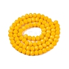 Opaque Solid Color Imitation Jade Glass Beads Strands EGLA-A044-P6mm-D29-3
