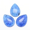 Blue Watermelon Stone Glass Cabochons X-G-P393-G03-1