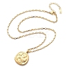 304 Stainless Steel Constellation Pendant Necklaces NJEW-K392-01G-11-4
