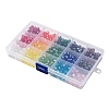 15 Colors Electroplate Glass Beads EGLA-X0006-02B-8mm-2
