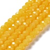 Baking Paint Imitation Jade Glass Bead Strands DGLA-A034-J10mm-A30-1