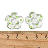 Transparent Printed Acrylic Beads OACR-H124-05A-03-3