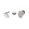 Tarnish Resistant 304 Stainless Steel Owl Earlobe Plugs LS-EJEW-I196-14B-1
