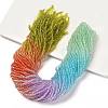 Transparent Painted Glass Beads Strands LS-DGLA-A034-T1mm-A12-1