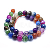 Natural Striped Agate/Banded Agate Beads X-G-J371-06-8mm-2
