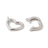 Rhodium Plated 925 Sterling Silver Fold Over Clasps STER-G038-09P-2