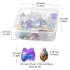 50Pcs 9 Style Transparent Spray Painted Glass Beads GLAA-FS0001-50-5
