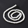 Electroplate Opaque Solid Color Glass Beads Strands EGLA-A034-P3mm-L17-3