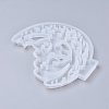 Halloween DIY Crescent Ghost Silicone Molds X-DIY-I034-03-2