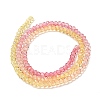 Transparent Painted Glass Beads Strands X1-DGLA-A034-T1mm-A07-5
