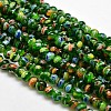 Round Millefiori Glass Beads Strands LK-P001-10-1