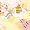 2 Rolls 2 Colors 3-Ply Round PET Metallic Thread MCOR-TA0001-03A-6