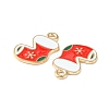 Christmas Alloy Enamel Pendants ENAM-D047-09LG-02-3