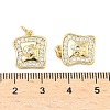 Brass Micro Pave Cubic Zirconia Pendants KK-C156-10G-3