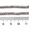 Electroplate Non-magnetic Synthetic Hematite Beads Strands G-J169B-3mm-07-2
